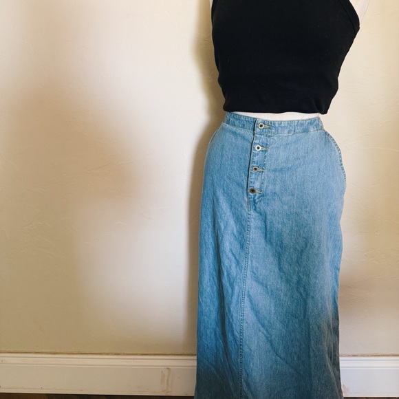 Liz Claiborne Light Blue Denim Skirt - Picture 2 of 7